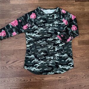 Lularoe Camouflage/Pink Rose Randy - RARE